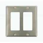 10 pack 2-Gang Wall-plate Leviton 84409-40,  Stainless Steel GFCI Decora 