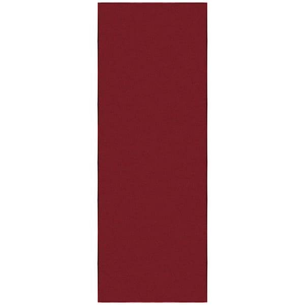 Ottomanson Ottohome Collection Non-Slip Rubberback Modern Solid Design 2x6 Indoor Runner Rug, 2 ft. 2 in. x 6 ft., Red