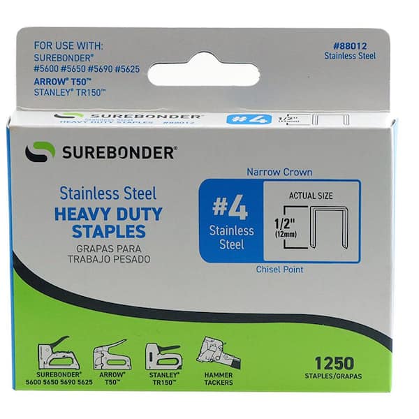 Surebonder 15030C-5 Light Staples and Insulators-Perfect for Holiday Decorating, Pack of 5