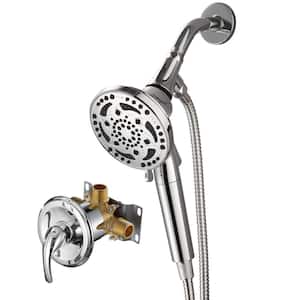 Filtered Single Handle 7-Spray Patterns Shower System 1.8 GPM with Adjustable Heads in Chrome (Valve Included)