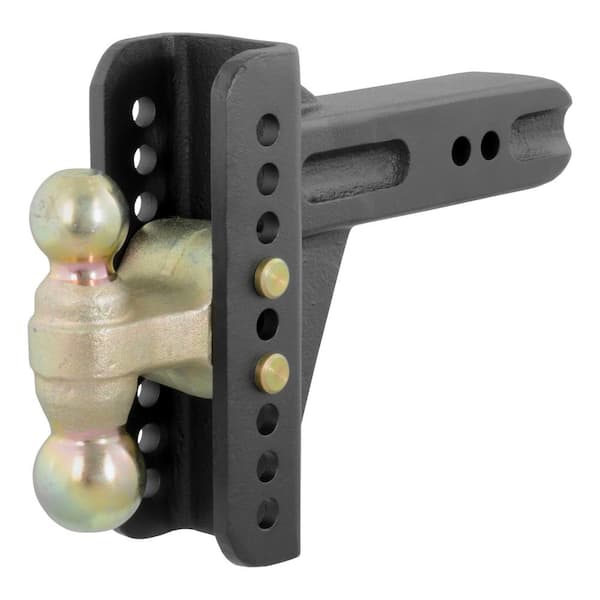 CURT Adjustable 6 in. Channel Mount Trailer Hitch with Dual Ball (2-1/2 in. Shank) 20,000 lbs.Capacity