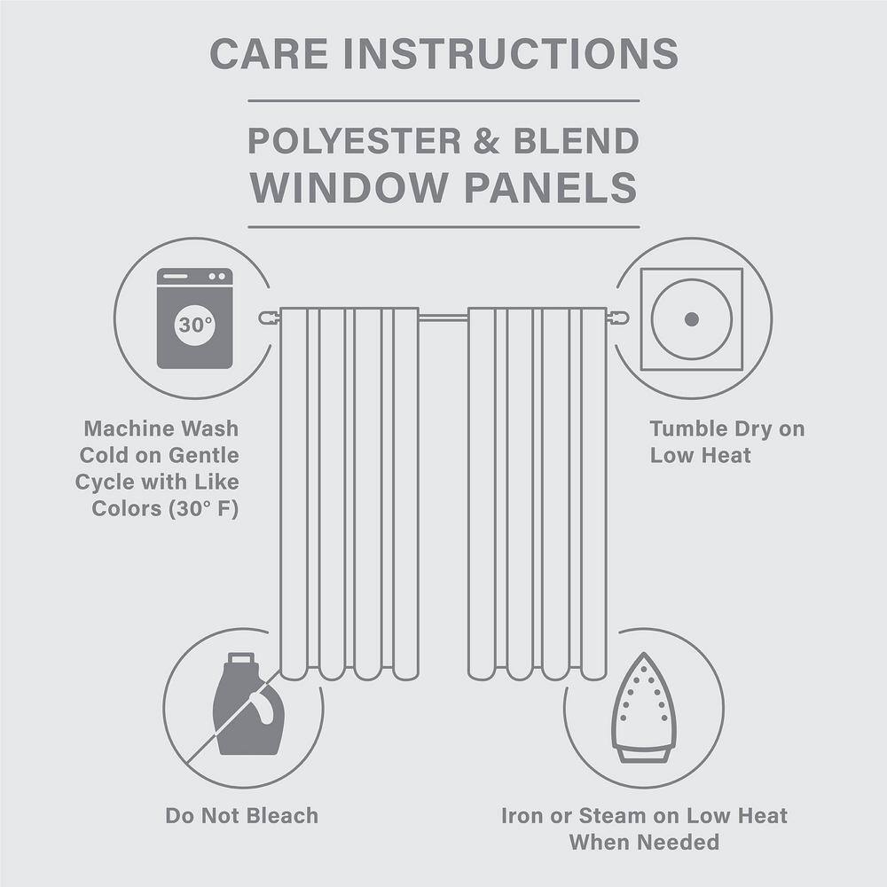 Off-White Extended Grommet Top Light Filtering Drapes
