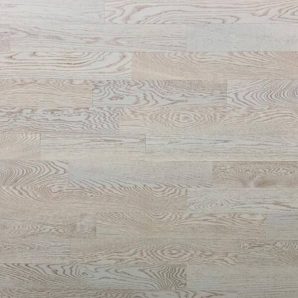 Timberchic 1/8 in. x 4 in. x 12 in. - 42 in. Oak Peel and Stick White Wooden Decorative Wall Paneling (20 sq. ft./Box)