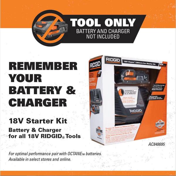 RIDGID - 18-Volt Cordless Brushless 1/4 in. Compact Router with Fixed Base and Tool Free Depth Adjustment