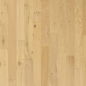 Patton Avenue Barley Buff Oak 0.5 in. T x 5 in. W Wirebrushed Engineered Hardwood Flooring (29.54 sq. ft./case)