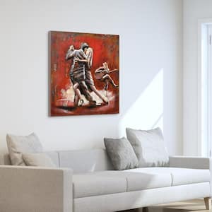 "Dance" Mixed Media Iron Hand Painted Dimensional Wall Decor