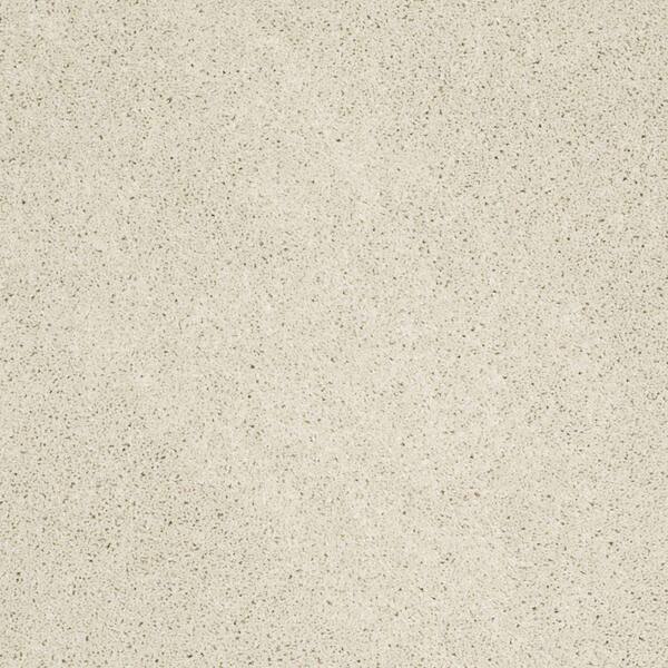 SoftSpring Carpet Sample - Cozy - Color French Buff Texture 8 in. x 8 in.