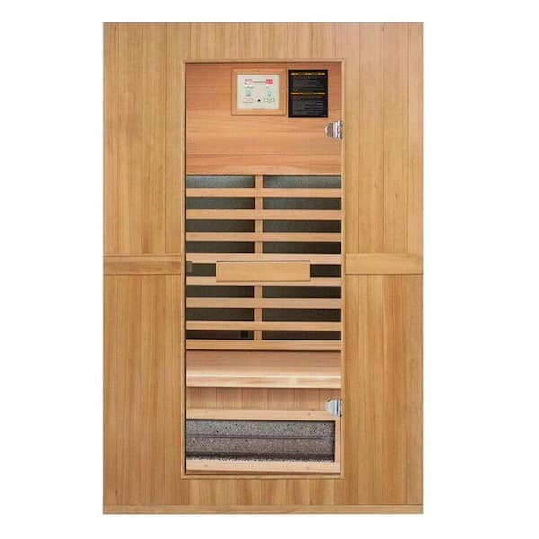 Lifesmart Signature InfraColor Full Spectrum Infrared 2 Person Sauna with 7 Dual Tech Heaters Mp3 and Chromo Therapy with Remote