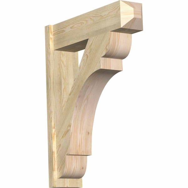 Ekena Millwork 8 in. x 38 in. x 30 in. Olympic Craftsman Rough Sawn Douglas Fir Outlooker