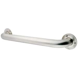 Traditional 12 in. x 1-1/4 in. Grab Bar in Brushed Nickel