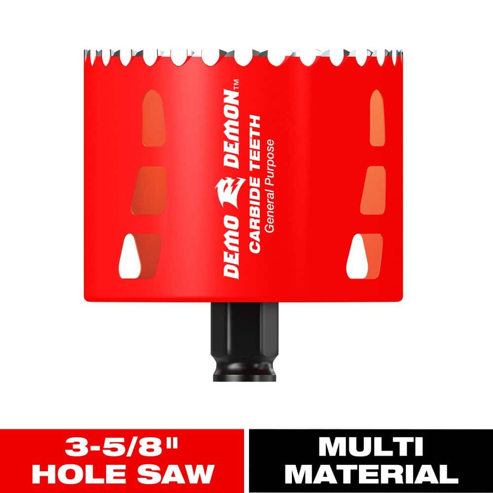 DIABLO 3-5/8 in. Carbide Hole Saw with 2-3/8 in. Cutting Depth