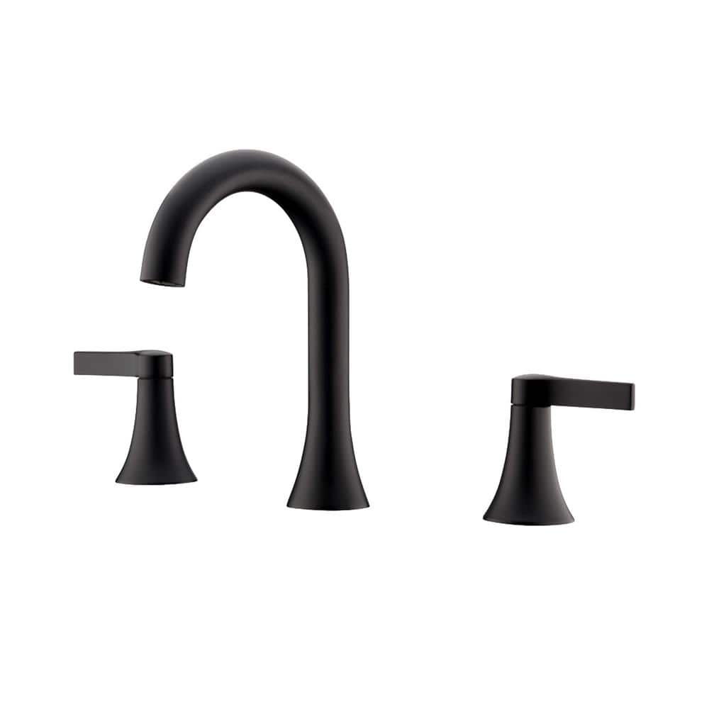 Reesley 8 in. Widespread 2-Handle Bathroom Faucet in Matte Black price history on PriceWatchPro