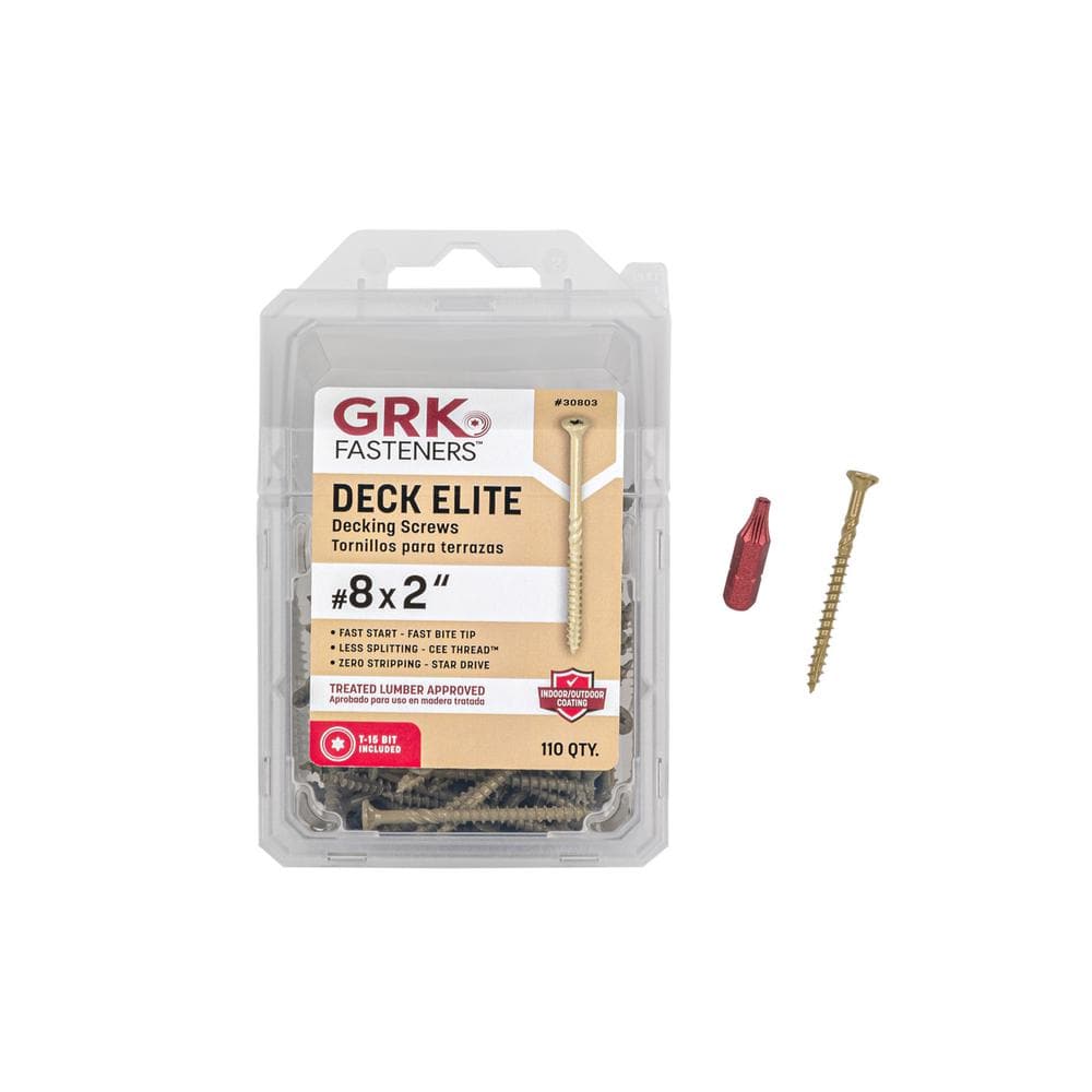 "#8 x 2 in. Torx Drive Bugle Head Deck Elite Wood Deck Screw (110-Pack)" price history on PriceWatchPro