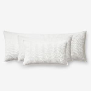 LR Home Empire White /Black Border Soft Poly-Fill 14 in. x 36 in. Throw  Pillow 1231A1084D9348 - The Home Depot