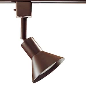 Series 17 Line-Voltage GU-10 Oil-Rubbed Bronze Track Lighting Fixture with Cone Style