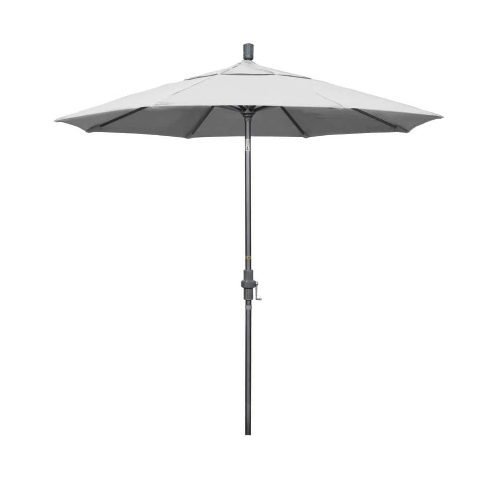 7.5 ft. Hammertone Grey Aluminum Market Patio Umbrella Collar Tilt Crank Lift in Natural Pacifica price history on PriceWatchPro