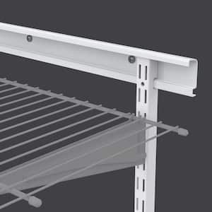 ShelfTrack 24 in. White Hang Track (1 Piece) and 60 in. x 1 in. White Standard (2 Pieces)