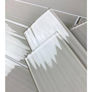 Italian Design Styles Tan Large Format Subway 4 in. x 16 in. x 6 mm. Glass Decorative Tile (8 sq. ft./Case)