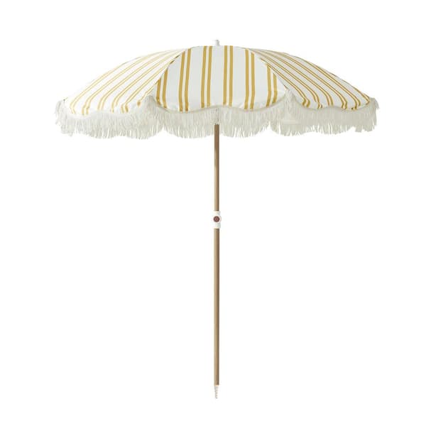 gold patio umbrella Safavieh 9 ft. Zimmerman Double Top Market Yellow & White Trim Enjoy affordable luxury with the premium PURPLE LEAF cantilever patio umbrella LIMITED COLLECTION - Jaquard polka