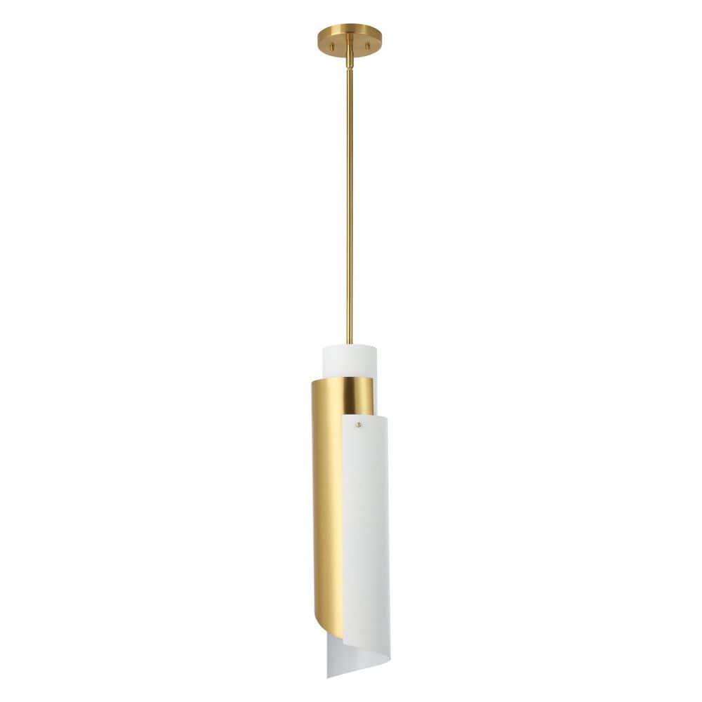 Thesis Enzio 6-inch 1-light Brushed Gold Pendant Light with
