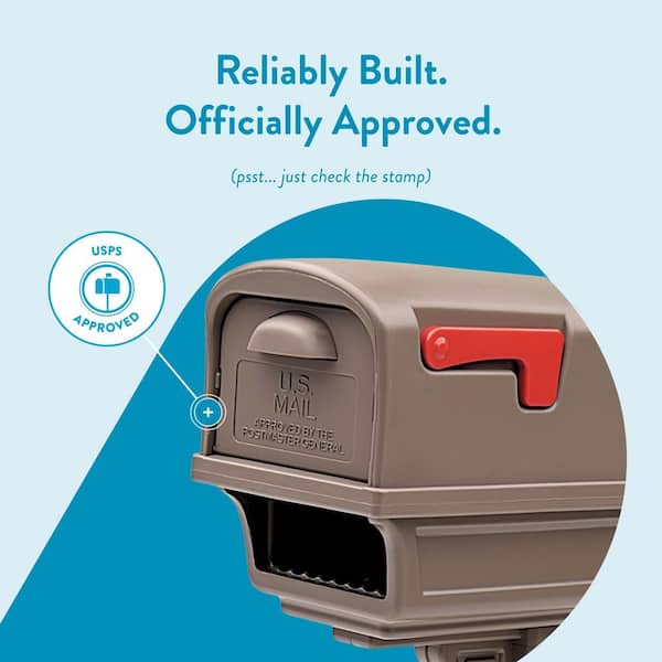 Architectural Mailboxes Gentry Mocha, Medium, Plastic, All-in-One