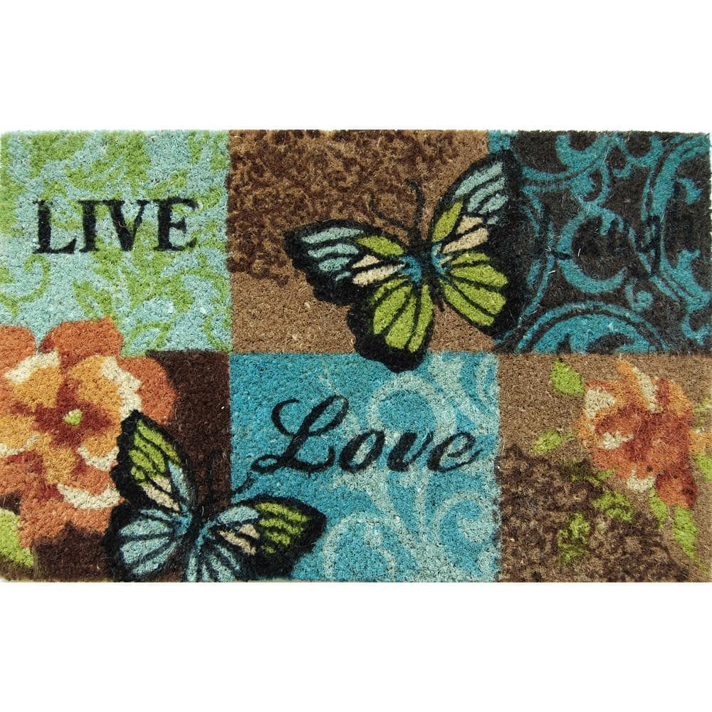 Home Dynamix Fiesta 18 in. x 28 in. Coir Outdoor Mat1BC10 The Home