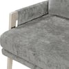 Close-up of the seat and arm of the Lazzara Naomi accent chair