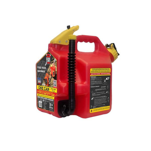 CANAGAN グラスフェッドラム 2kg 2個 SureCan 2 Plus Gal. Gasoline Type II Safety Can Red with Rotating