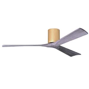 Irene-3H 60 in. 6 Fan Speeds Ceiling Fan in Brown with Remote and Wall Control Included