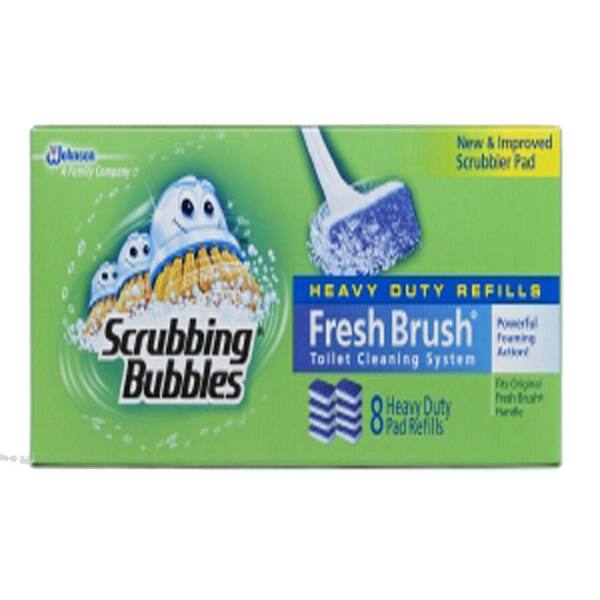 Scrubbing Bubbles Fresh Brush Toilet Cleaning System 8-Pads Refill (6-Pack)