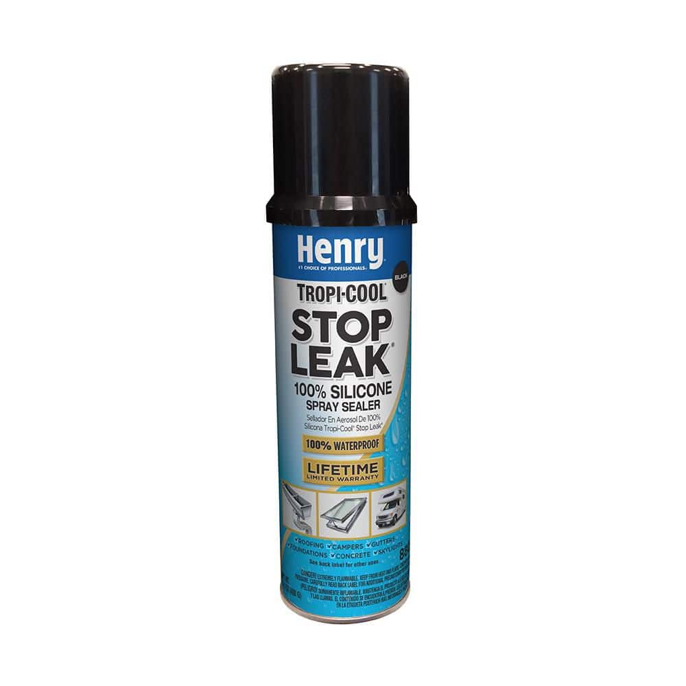 Henry - 880 Tropi-Cool Stop Leak Black 100% Silicone Spray Sealer 14.1 oz.