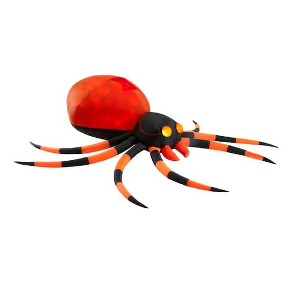 Premium Photo  Black spiders on a web on an orange halloween