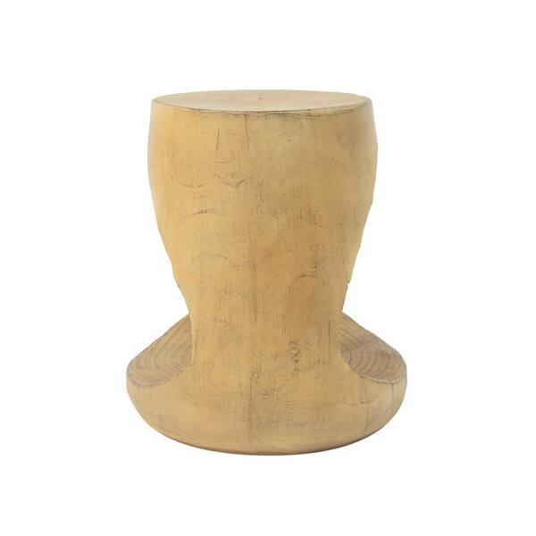 H&O × Geek Field _ ML SideTable Natural Round MGO Hollow Outdoor Side Table, All-weather Wood-like