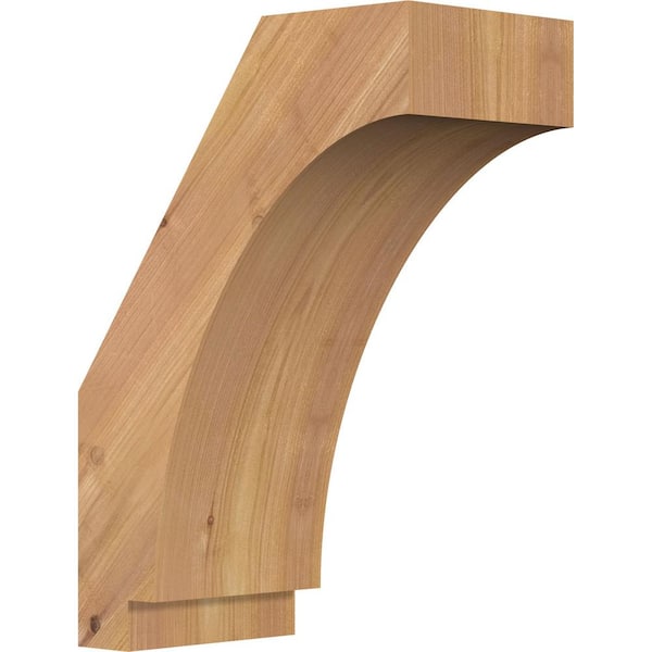 Ekena Millwork 5 1/2"W x 10"D x 14"H Imperial Smooth Knee Brace, Western Red Cedar