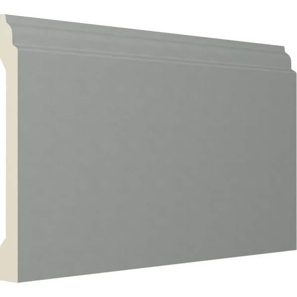 5/8 in. x 5-7/8 in. x 94-1/2 in. Polyurethane Remington Baseboard Moulding