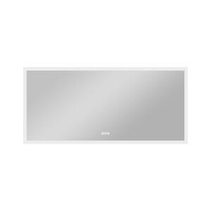 WELLFOR Galaxy 24 in. W x 32 in. H Rectangular Frameless LED Anti-Fog ...