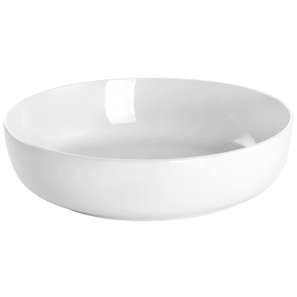 Avisala 12-Piece White Ceramic Dinnerware Set for Four