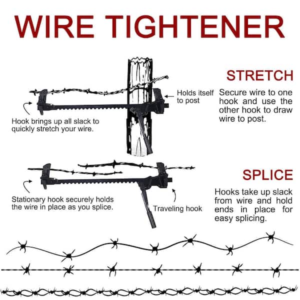Huluwat 33 Fence Stretcher Heavy Duty Steel All-Purpose