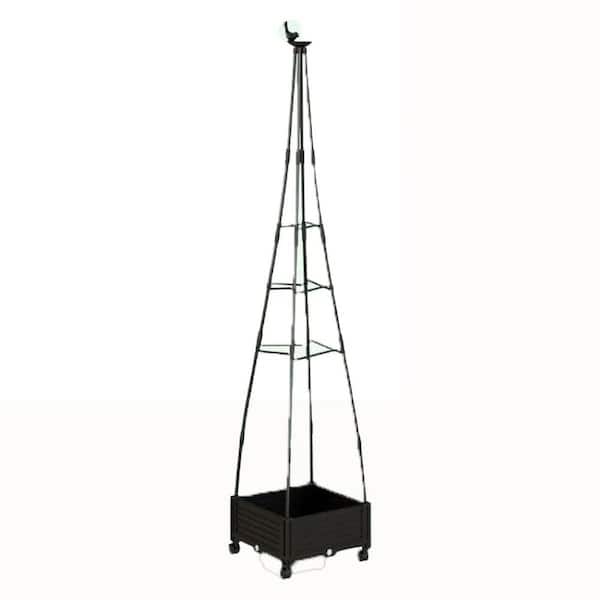 Metal Outdoor Plant Garden Beds Supports for Climbing Plant in Black