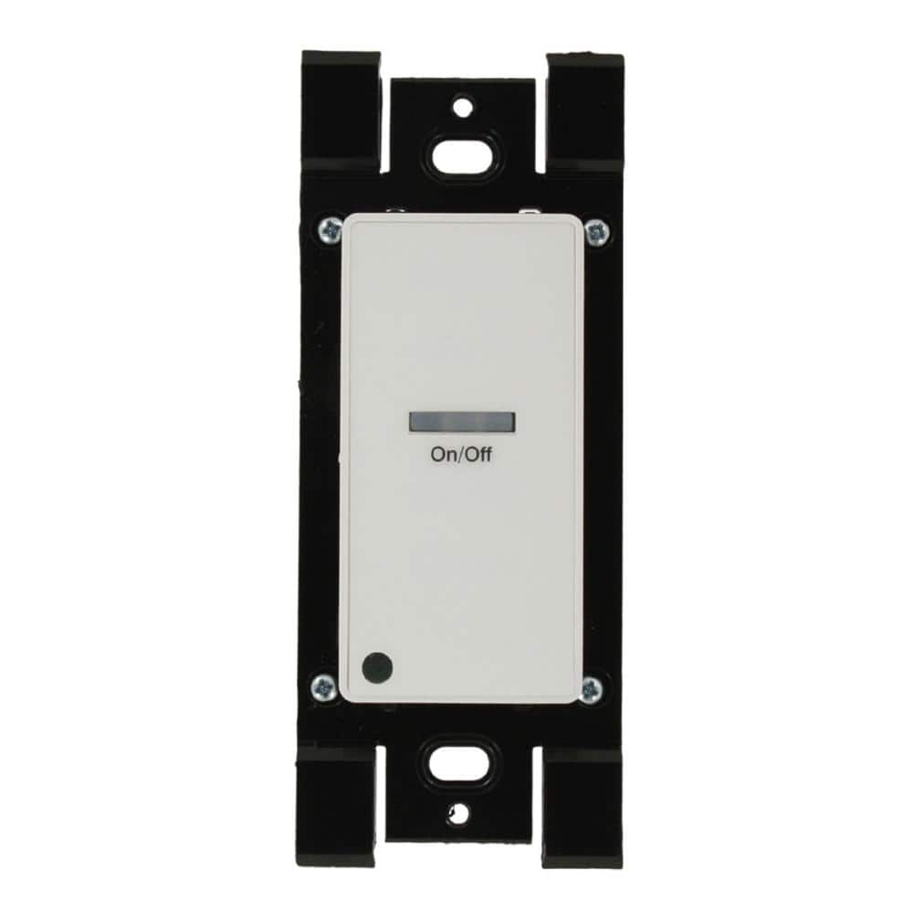 Leviton 1-Gang 1-Button-On/Off Low Voltage Pushbutton Station, White ...