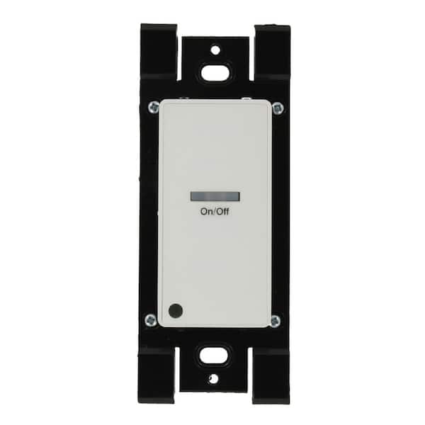 Leviton 1-Gang 1-Button-On/Off Low Voltage Pushbutton Station, White LVS-1W