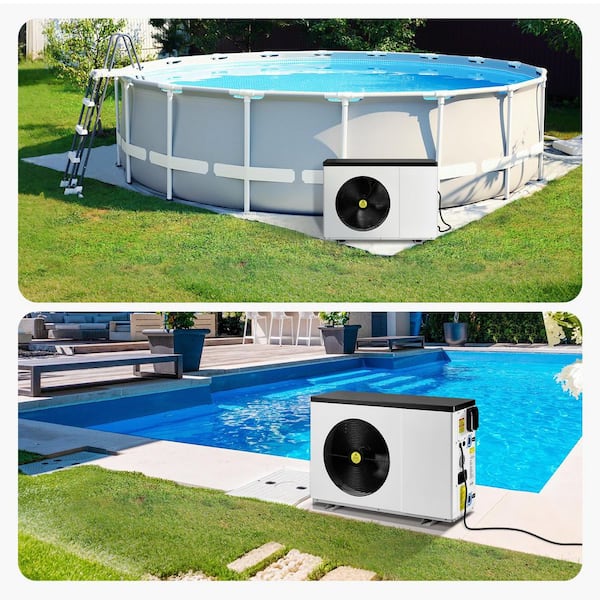Electric Pool Heat Pump 22250 BTU Pool Heaters for 3171 to 6605 gal. for Above and n Ground Pools Efficient Low Noise