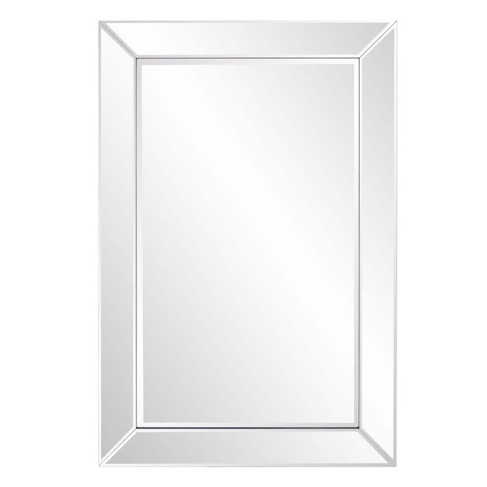 HomeRoots 24 in. x 36 in. Classic Rectangle Framed Clear Vanity Mirror