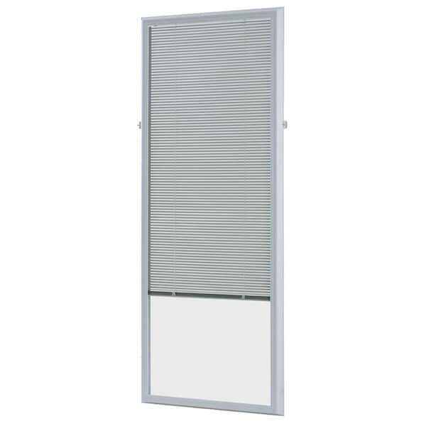White Cordless Add-On Blinds for Raised Frame Doorglass 21-3/4 in. Width x 65-3/4in. Height