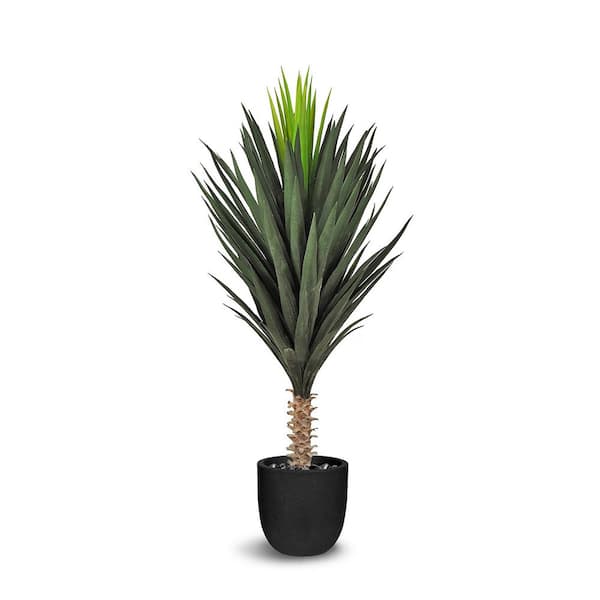 Unbranded Botanical 3.9 ft. Green Artificial Agave Plant In Pot