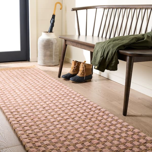 SAFAVIEH Martha Stewart 6 ft. x 6 ft. Terracotta Monochrome Floral
