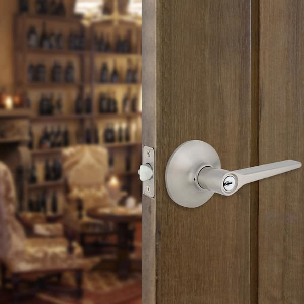 Freedom Satin Nickel Keyed Entry Door Lever