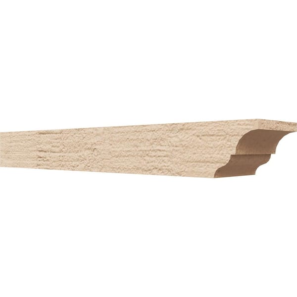 Ekena Millwork 6-in. x 4-in. x 32-in. Asheboro Woodgrain, Primed Tan Timberthane Polyurethane Rafter Tail Brace