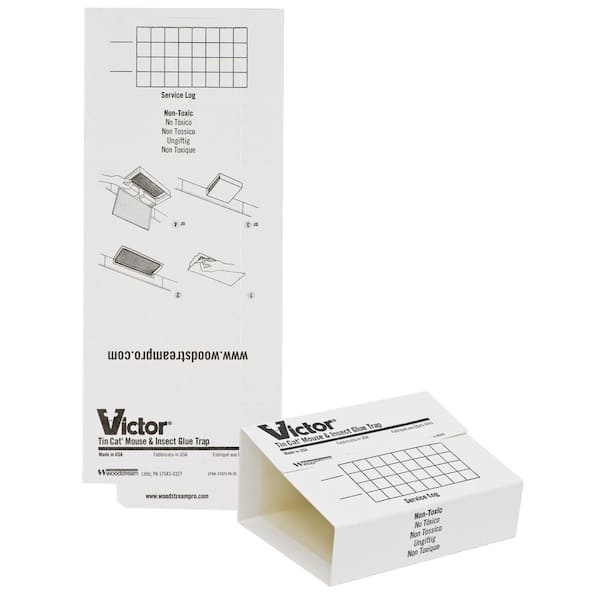Victor Mouse and Insect Glue Trap for Tin Cat (72-Pack)