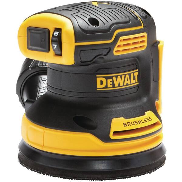DeWalt 20-Volt Max Cordless Brushless 5 in. Random Orbital Sander (Tool-Only) w/20V 1/4 Sheet Sander (Tool-Only) \u0026 4AH Battery